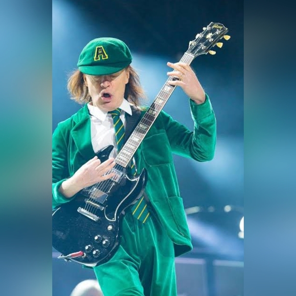 ACDC Rock Band Retro Vintage Style Angus Young Men's hat School Boy British Rock - Picture 2 of 5